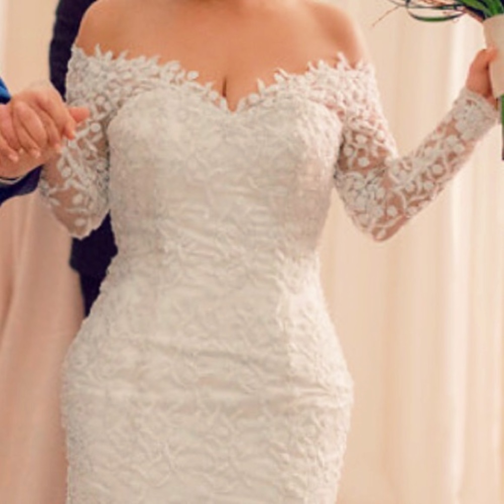 Custom made wedding dress